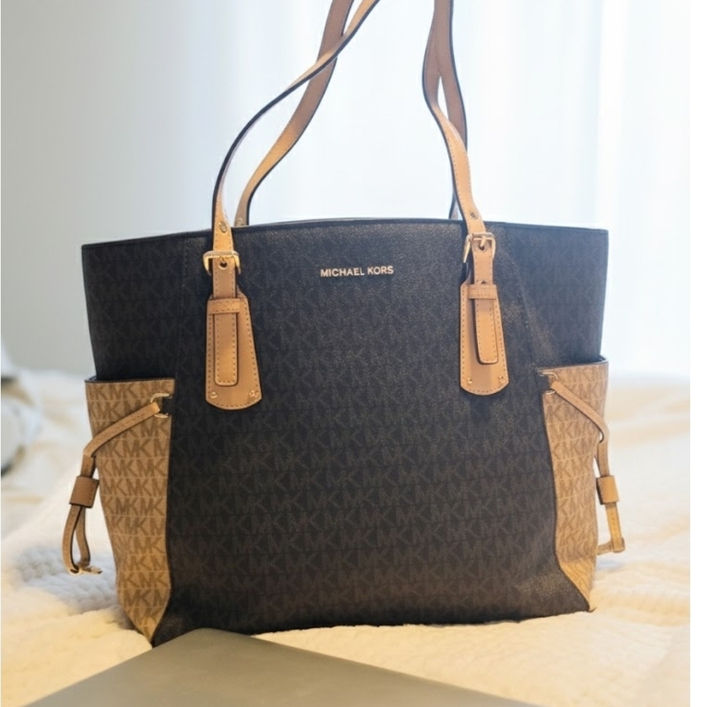 Michael Kors Brown and Tan Women's Tote Bag